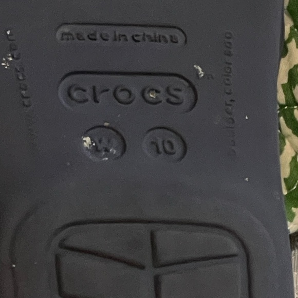 Crocs dark blue Sandals! Wedges! Size 10.pre owned. Great condition! - Picture 5 of 9